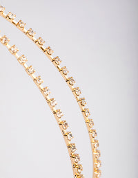 Gold Cross Diamante Headband - link has visual effect only