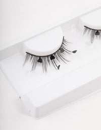 Black Heart False Eyelashes - link has visual effect only