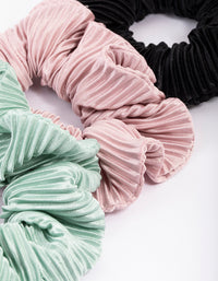 Fabric Plisse Scrunchie Pack - link has visual effect only