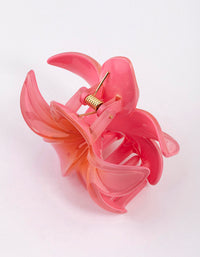 Pink Tropical Flower Claw Clip - link has visual effect only