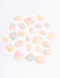 Tweens Blush Daisy Press On Nails - link has visual effect only