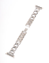 Silver Chain Watch Band 38/40/41mm - link has visual effect only