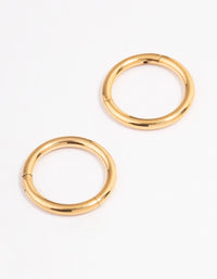 Gold Plated Surgical Steel Sleeper Earrings 8mm - link has visual effect only