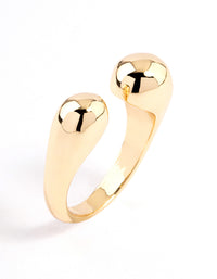 Gold Plated Open Sphere Ring - link has visual effect only