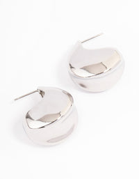 Stainless Steel Thick Scoop Earrings - link has visual effect only