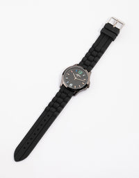 Coated Black Silicone Rainbow Face Watch - link has visual effect only