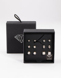 Gold Diamante Earring Set 6-Pack - link has visual effect only