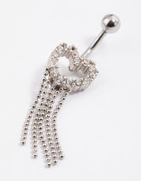 Surgical Steel Heart Trail Strand Belly Ring - link has visual effect only