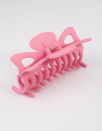 Pink Acrylic Triangular Cut Out Claw Clip - link has visual effect only