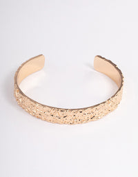 Gold Hammered Cuff Bangle - link has visual effect only