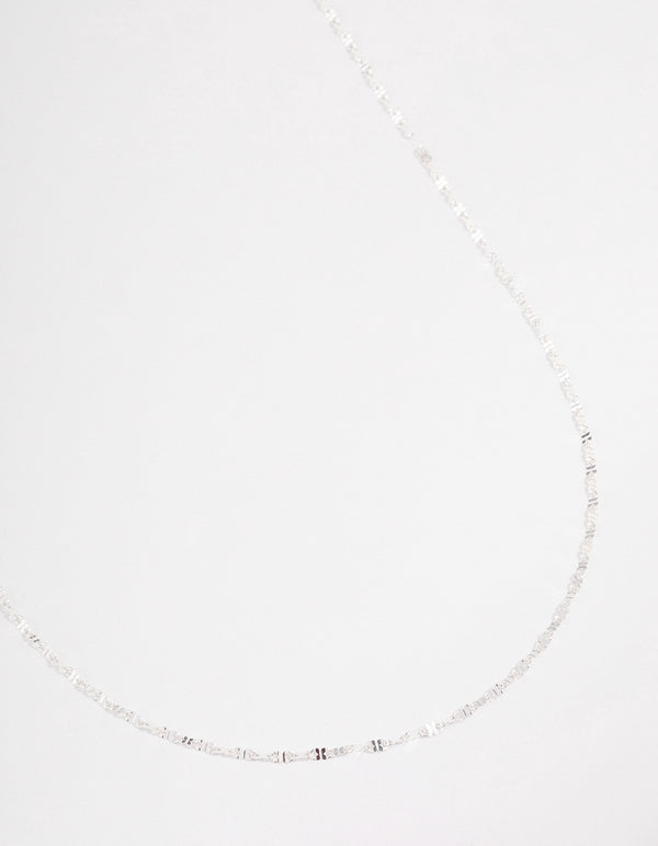 Sterling Silver Infinity Link Chain Necklace