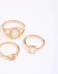 Gold Pretty Opal Ring Pack - link has visual effect only