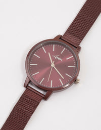 Maroon Mesh Light Watch - link has visual effect only