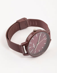 Maroon Mesh Light Watch - link has visual effect only