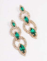 Gold Marquise Ring Drop Earrings - link has visual effect only