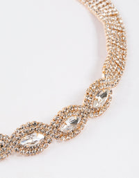 Gold Marquise Bling Choker - link has visual effect only