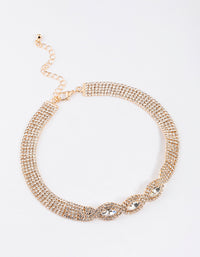 Gold Marquise Bling Choker - link has visual effect only