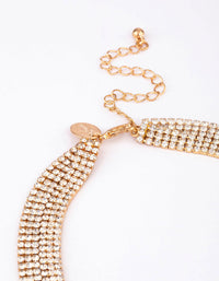 Gold Choker Y-Shaped Cup Chain Necklace - link has visual effect only