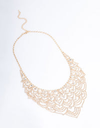 Gold Lattice Cupchain Necklace - link has visual effect only