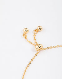 Gold Plated Sagittarius Script Bracelet - link has visual effect only