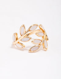 Gold Cats Eye Laurel Ring - link has visual effect only