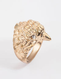 Antique Gold Majestic Eagle Ring - link has visual effect only