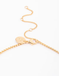 Gold Plated Triple Freshwater Pearl Dainty Necklace - link has visual effect only