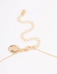 Gold Diamante Locket Pendant Necklace - link has visual effect only