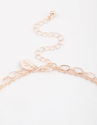 Rose Gold Beaded Shell Layered Necklace - link has visual effect only