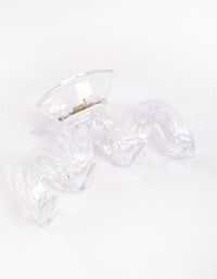 Iridescent Wavy Hair Claw Clip - link has visual effect only