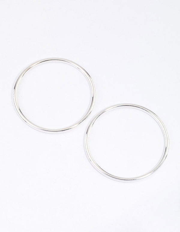 Silver Plain Bangle & Polishing Set