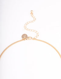 Gold Fine Pearly Chain Long Necklace - link has visual effect only