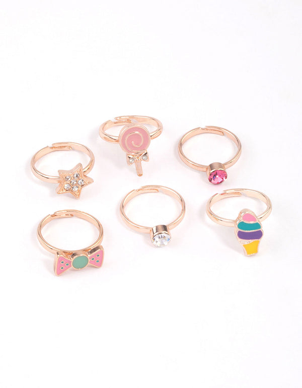 Kids Candy Sweet Ring 6-Pack