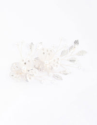 Gold Pearl Etched Flower Hair Clip - link has visual effect only