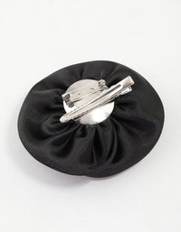 Black Elegant Rose Hair Clip - link has visual effect only