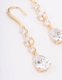 Gold French Pear Drop Earrings - link has visual effect only