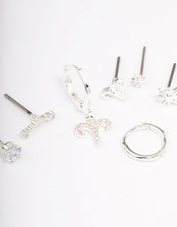 Silver Plated Aries Earring Pack - link has visual effect only