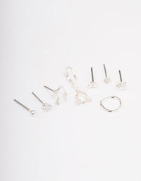 Silver Plated Libra Earring Pack - link has visual effect only