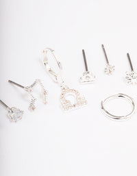 Silver Plated Libra Earring Pack - link has visual effect only