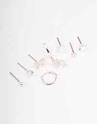 Silver Plated Virgo Earring Pack - link has visual effect only