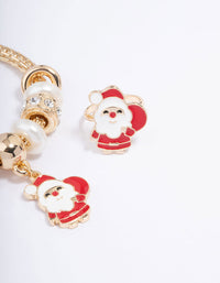 Kids Gold Christmas Santa Bracelet & Ring Pack - link has visual effect only