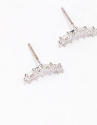 Surgical Steel Cubic ZIrconia Crawler Stud Earrings - link has visual effect only