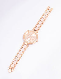 Rose Gold Two-Toned Oyster Watch - link has visual effect only