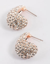 Rose Gold Pearl Mini Drop Earrings - link has visual effect only