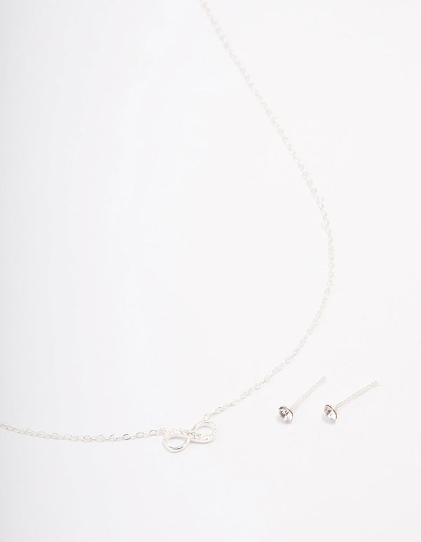 Sterling Silver Infinity Jewellery Set