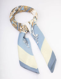 Blue Fabric Regal Printed Scarf - link has visual effect only