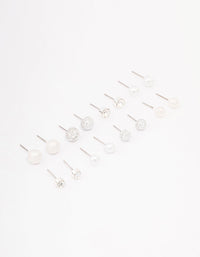 Silver Pearl Jelly Earring 8-Pack - link has visual effect only