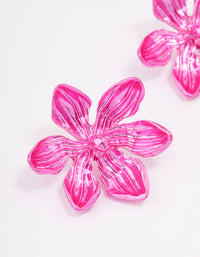 Pink Small Flower Stud Earrings - link has visual effect only