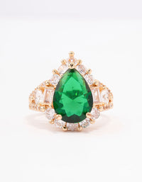 Green Grand Pear Cocktail Ring - link has visual effect only