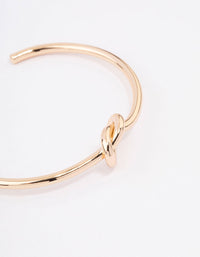 Gold Simple Knotted Bangle - link has visual effect only